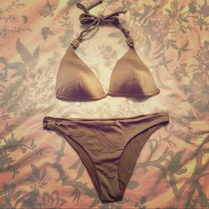 NWOT Yamamay gold bikini